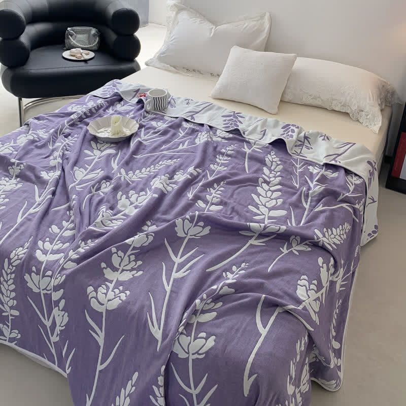 Lavender Cotton Quilt | 100% Organic Cotton | Full/Queen Size