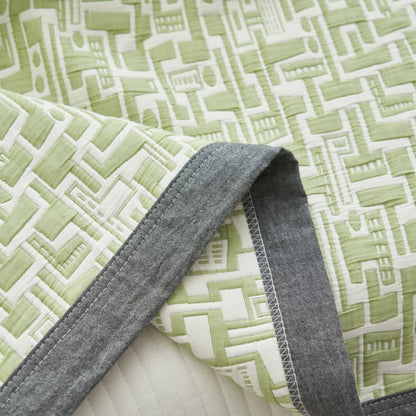 Modern Cotton Gauze Quilt Set | Hypoallergenic & Eco-Friendly | Full/Queen Size Options