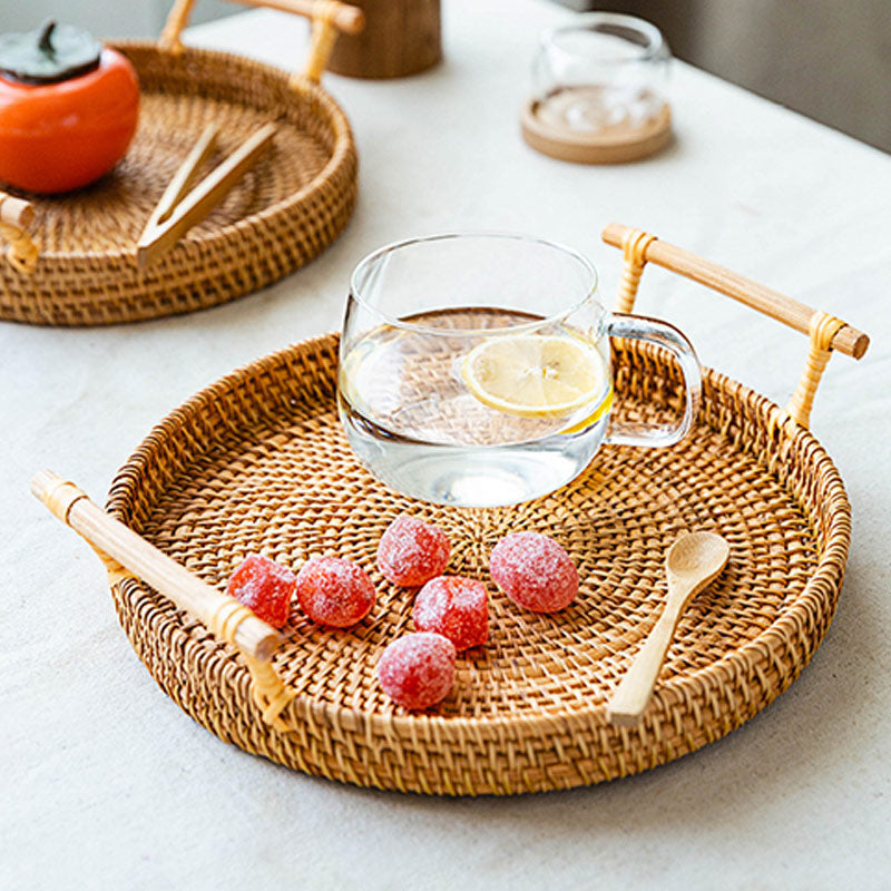 Rattan Tray Set | Eco-Friendly Hand Woven | 3 Sizes (S, M, L)