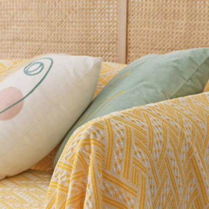 Cotton Tassel Blanket | Reversible & Lightweight | Bohemian Design