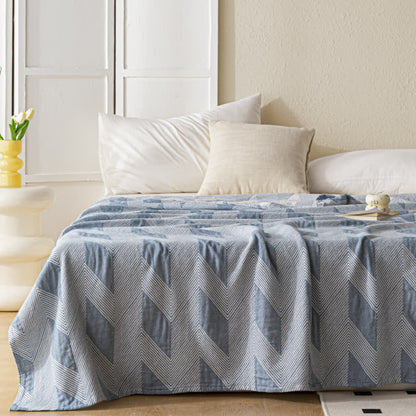Summer Quilt | Pure Cotton | Zigzag Print | Full/Queen Size