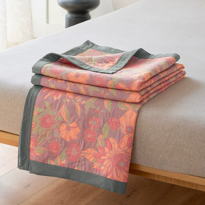 Floral Quilt | 100% Organic Cotton | Reversible Design