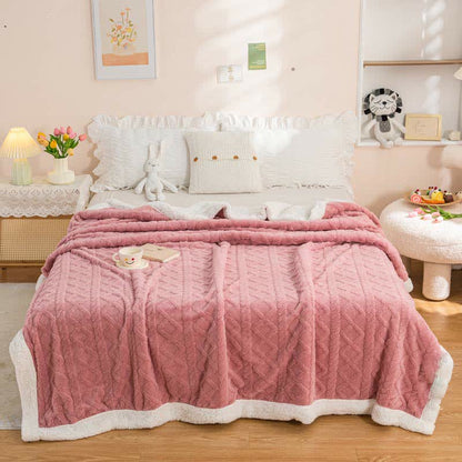 Reversible Throw Blanket | Soft Polyester | Lightweight Cozy Design