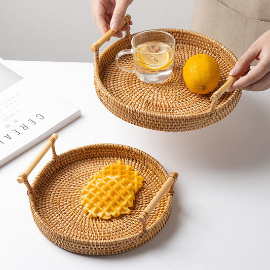 Rattan Tray Set | Eco-Friendly Hand Woven | 3 Sizes (S, M, L)