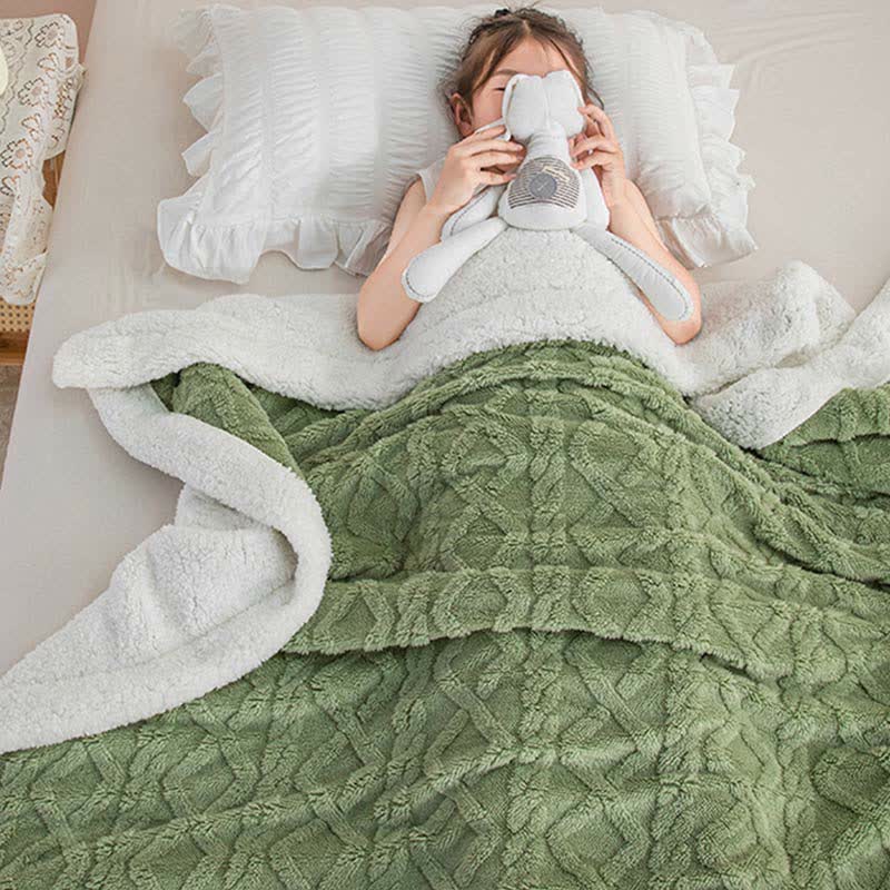 Reversible Throw Blanket | Soft Polyester | Lightweight Cozy Design