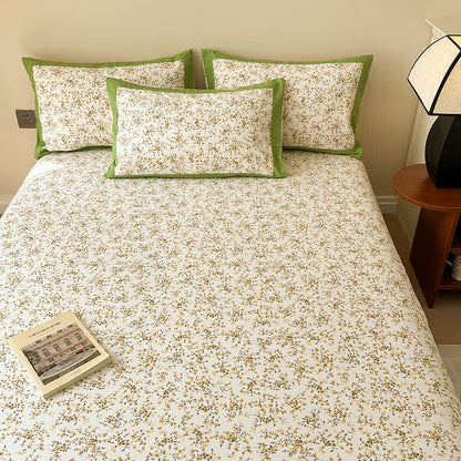 Cotton Floral Coverlet | Breathable & Eco-Friendly | Full, Queen, King Sizes