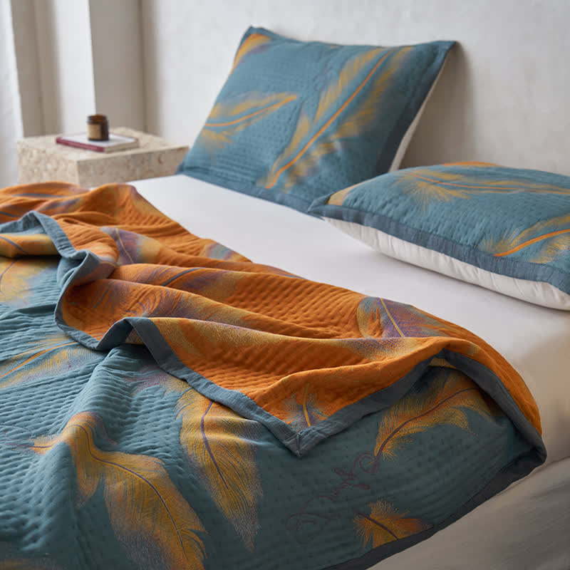 Luxurious Cotton Gauze Quilt Set | 100% Organic Cotton | Full/Queen/King Options