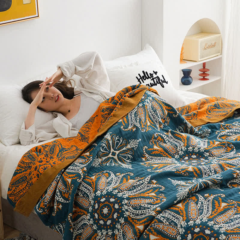 Cotton Gauze Quilt | 100% Organic Cotton | Reversible Design