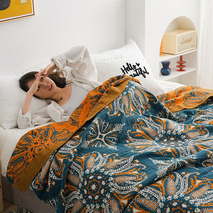 Cotton Gauze Quilt | 100% Organic Cotton | Reversible Design