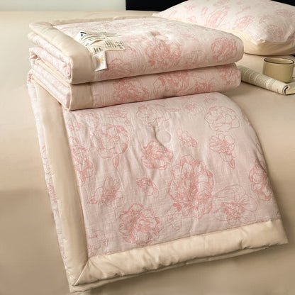 Cotton Gauze Bedding Set | 100% Organic Cotton | 4-Piece Full/Queen
