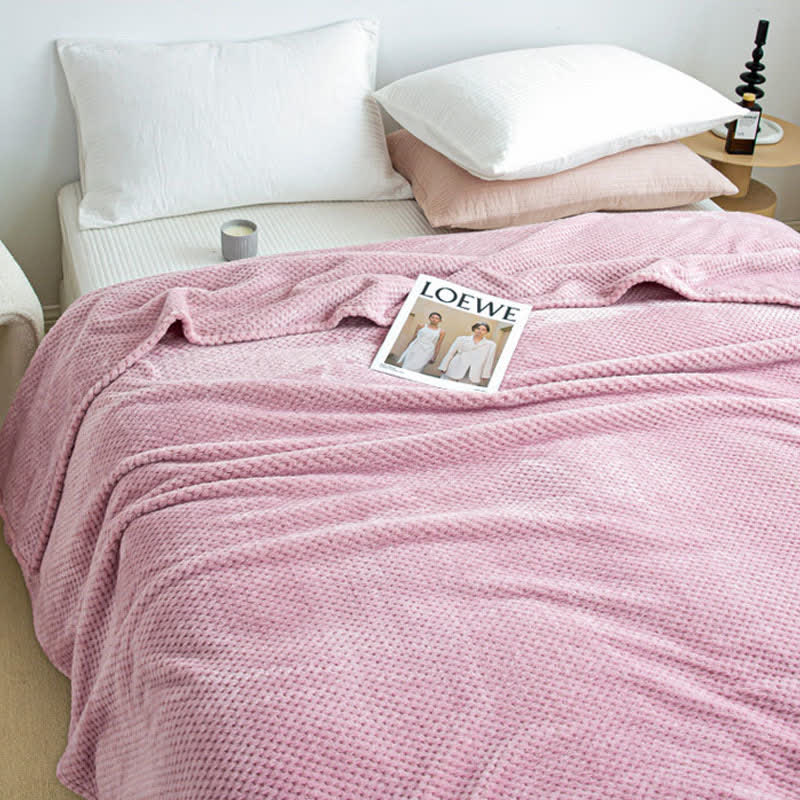 Lightweight Throw Blanket | Soft Polyester | Full Size 71"x79"