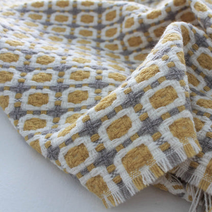 Sofa Blanket | Breathable Acrylic Fiber | Elegant Tassels