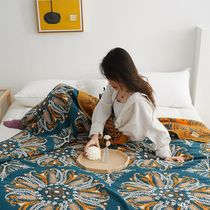 Cotton Gauze Quilt | 100% Organic Cotton | Reversible Design