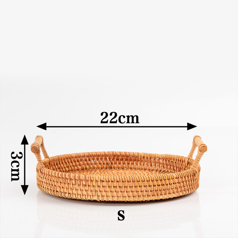 Rattan Tray Set | Eco-Friendly Hand Woven | 3 Sizes (S, M, L)