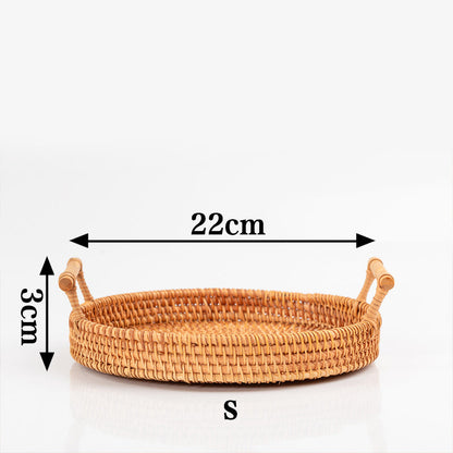 Rattan Tray Set | Eco-Friendly Hand Woven | 3 Sizes (S, M, L)