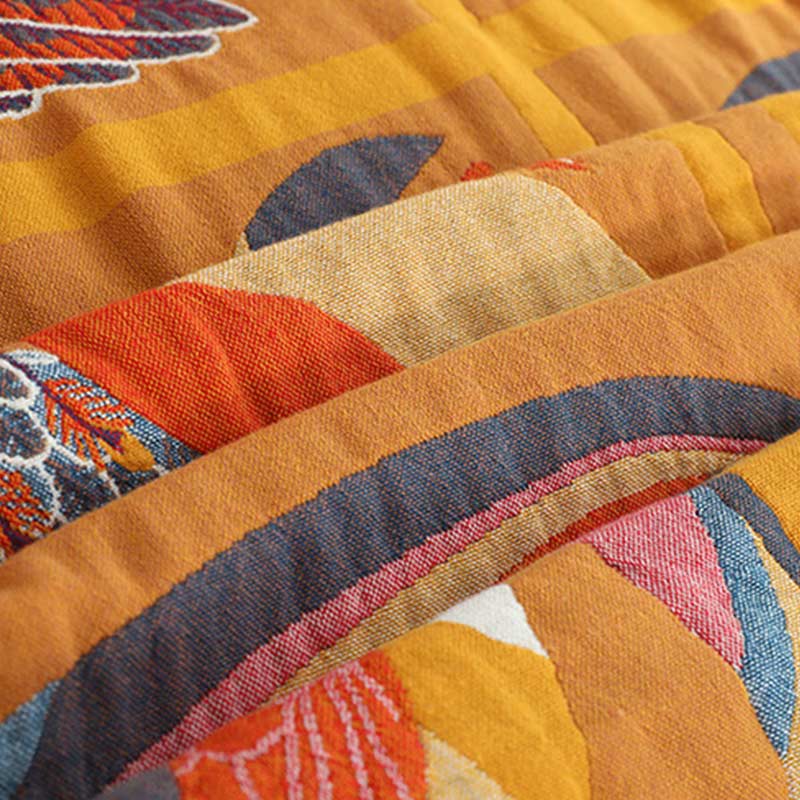 Toucan Bird Reversible Quilt | 100% Organic Cotton | Queen Size