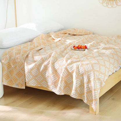 Plaid Quilt | 100% Organic Cotton | Lightweight Reversible Design