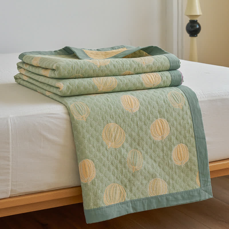 Cotton Gauze Summer Quilt | 100% Organic Cotton | Available in Full, Queen, King Sizes