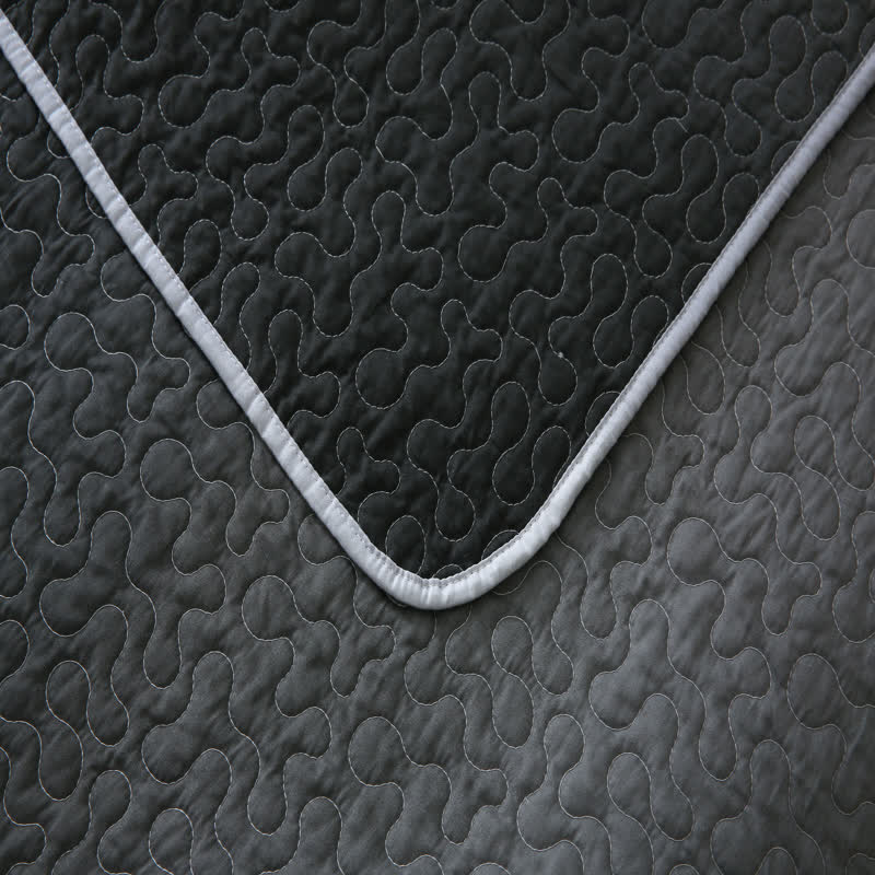 Pure Cotton Soft Quilt | Eco-Friendly Gray | Available in Full, Queen, King Sizes