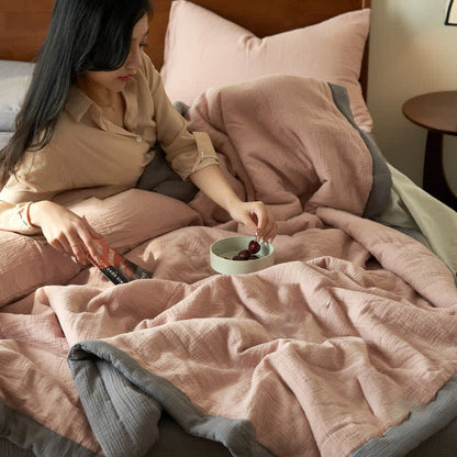 Double Layer Gauze Bedding Set | 100% Organic Cotton | Full & Queen Sizes