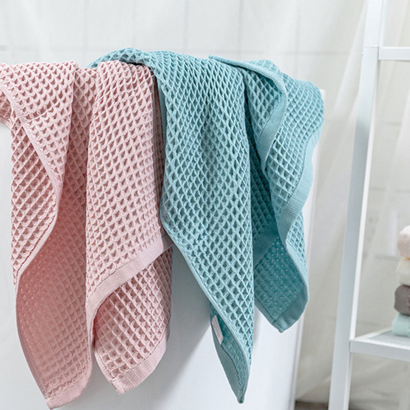 Waffle Weave Bath Towel | Cotton | Eco-Friendly & Super Absorbent | 70x140 cm