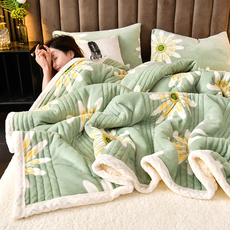 Fluffy Throw Blanket | Soft Polyester | Full Size 71"x79"