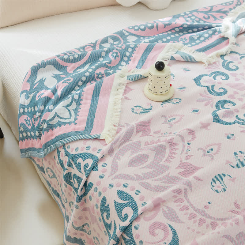 Cotton Gauze Quilt | Reversible Design | Full/Queen Size