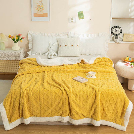 Reversible Throw Blanket | Soft Polyester | Lightweight Cozy Design
