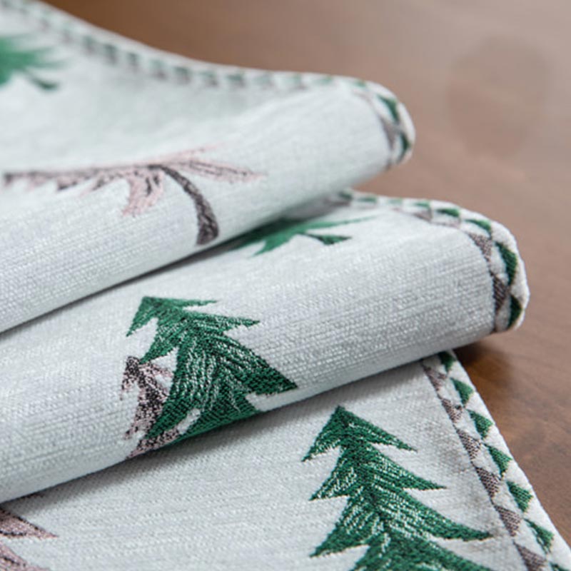 Christmas Tree Table Runner | Polyester | Light Background