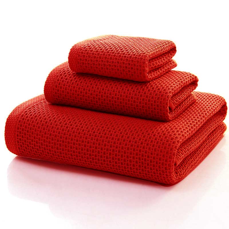 Cotton Towel Set | Honeycomb Weave | 3-Pack