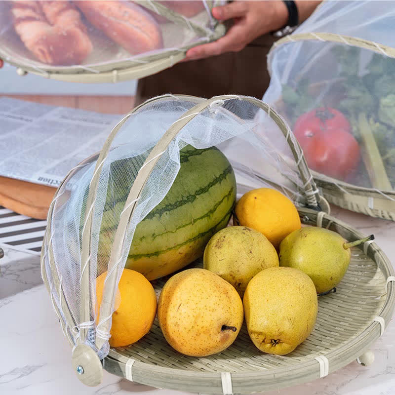 Hand-Woven Wicker Food Basket | Eco-Friendly Natural Material | Multi-Purpose Tray