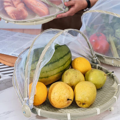 Hand-Woven Wicker Food Basket | Eco-Friendly Natural Material | Multi-Purpose Tray
