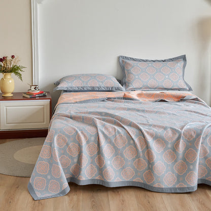 Double Layer Cotton Quilt | Breathable Organic Cotton | Available in Full, Queen, King Sizes