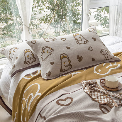 Rabbit Quilt | 100% Organic Cotton | Full Size 59"x79"