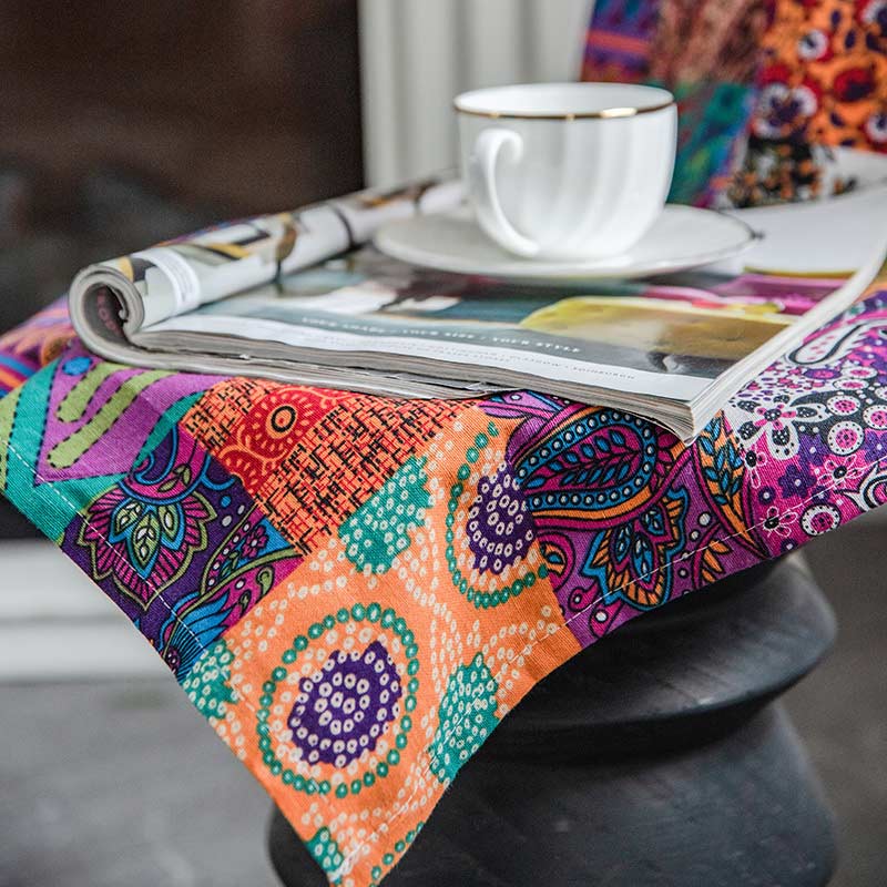 Boho Window Curtains | Cotton & Linen | Semi-Blackout