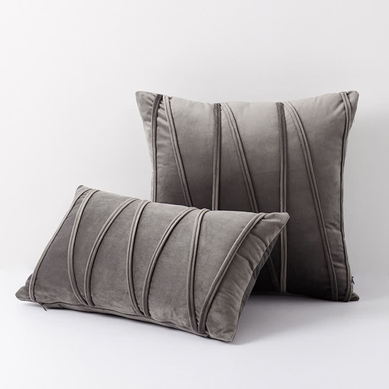 Stripe Pattern Decorative Pillowcase | Premium Soft Velvet | Available in Multiple Sizes