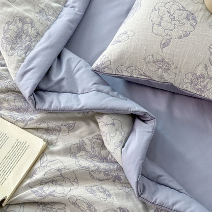 Cotton Gauze Bedding Set | 100% Organic Cotton | 4-Piece Full/Queen