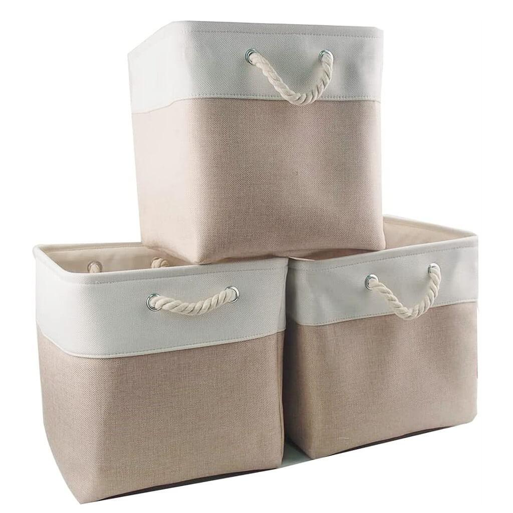 Storage Box | White Khaki | 28cm