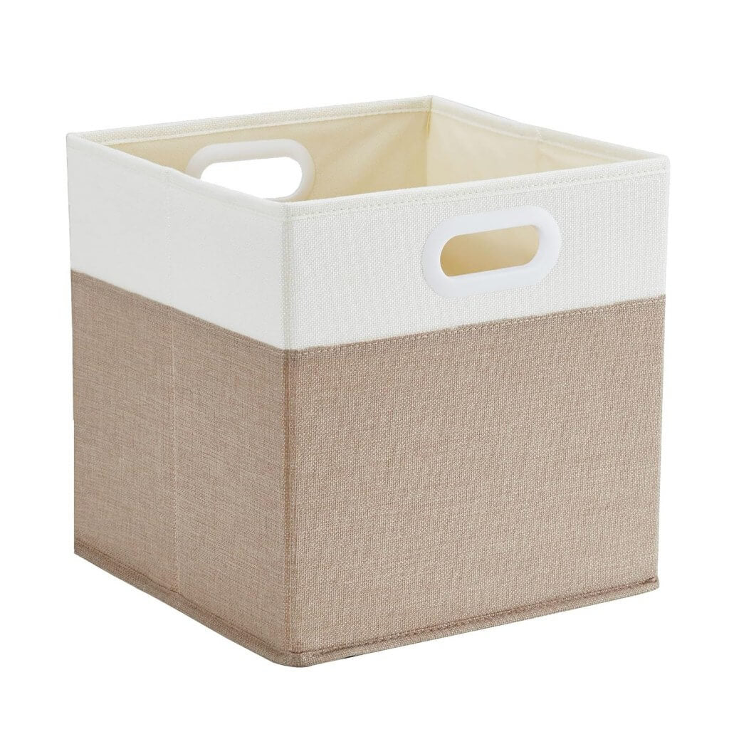 Storage Cube Box | Antibacterial Cationic Fabric | Light Khaki