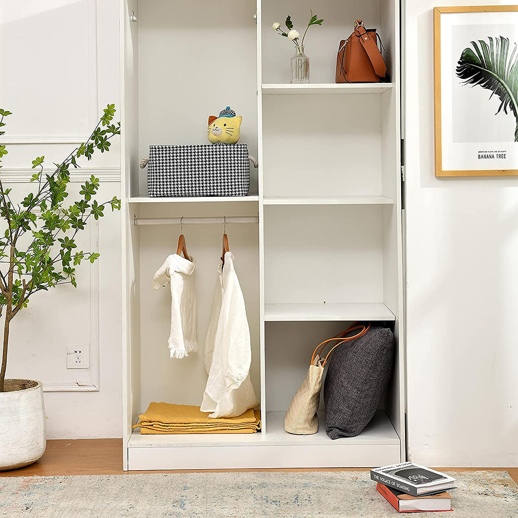 Collapsible Storage Bins | Black White Grid Print | Set of 4 Sizes