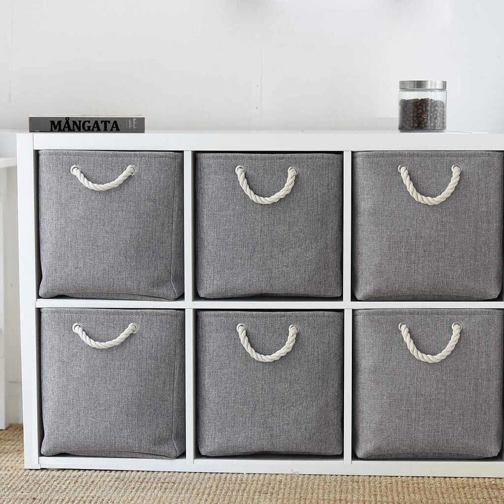 Fabric Storage Baskets | Set of 3 | 30cm Cube