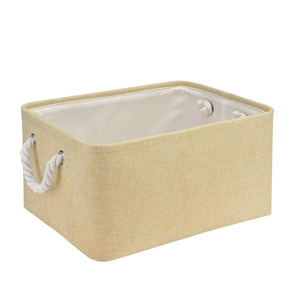 Storage Box | Eco-Friendly Canvas & EVA | Beige, Multiple Sizes