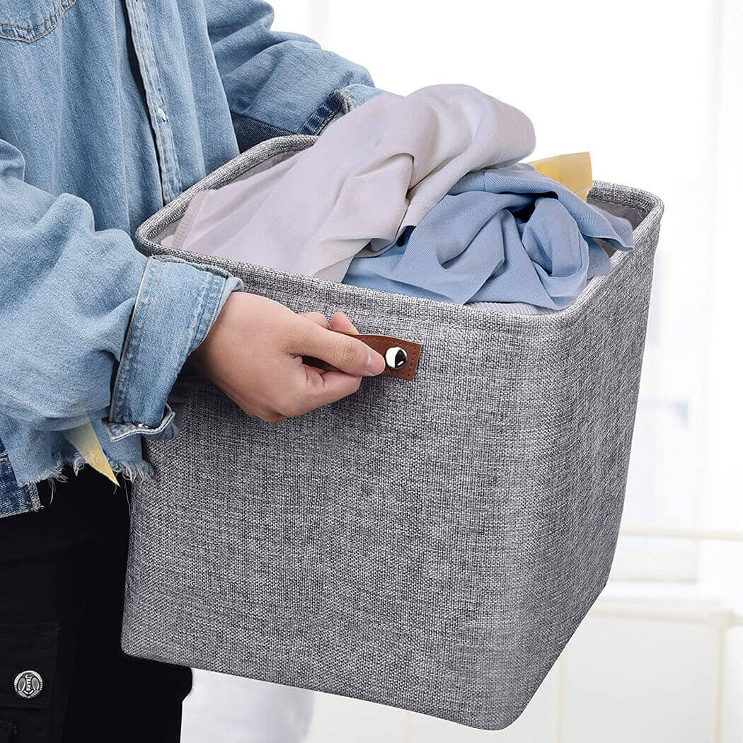 Fabric Storage Baskets | Set of 3 | 30cm Cube