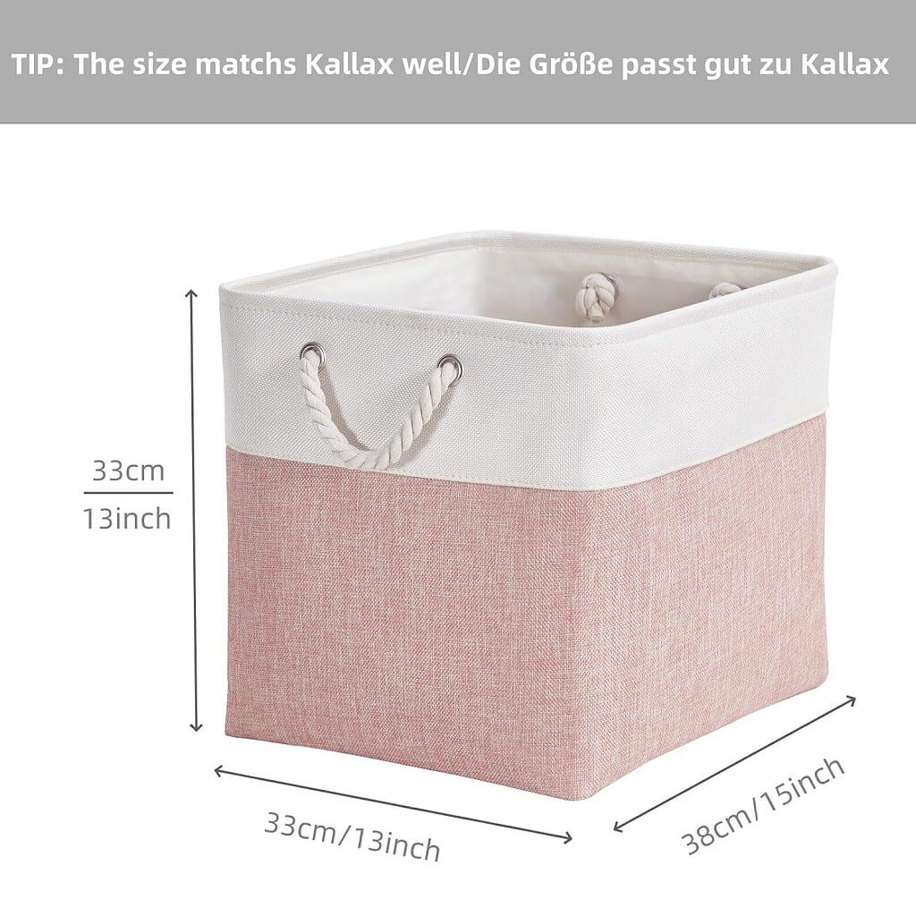 Storage Boxes | Canvas & EVA | Large 41.6L, 13"x15"x13"