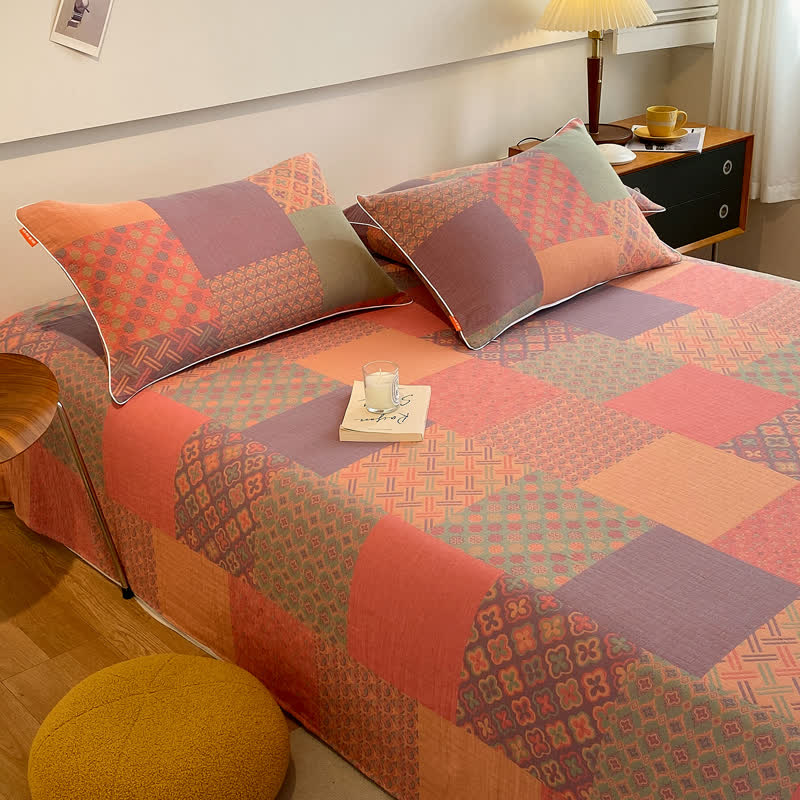 Vintage Double Layer Coverlet | 100% Organic Cotton | Twin Size