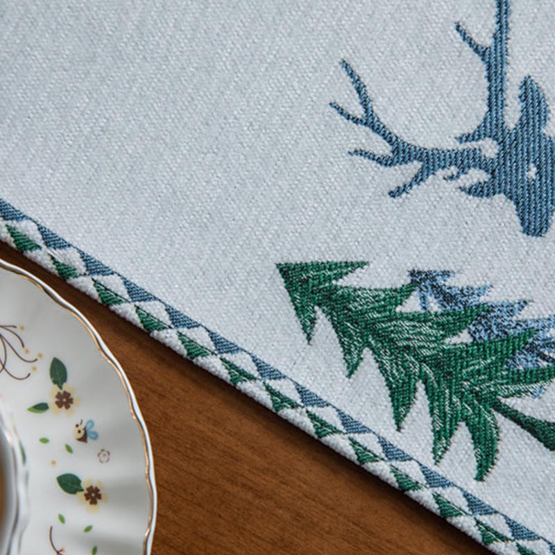 Christmas Tree Table Runner | Polyester | Light Background