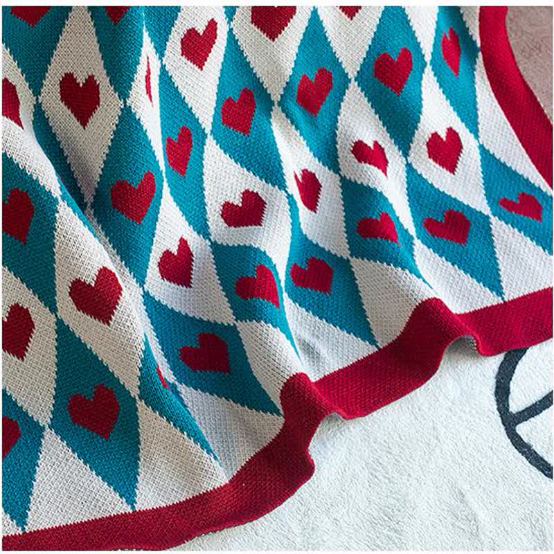 Decorative Knitted Blanket | Soft Acrylic | 39"x51" & 51"x70"