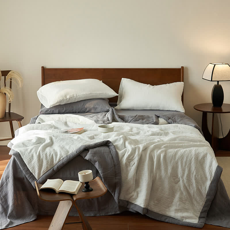 Double Layer Gauze Bedding Set | 100% Organic Cotton | Full & Queen Sizes