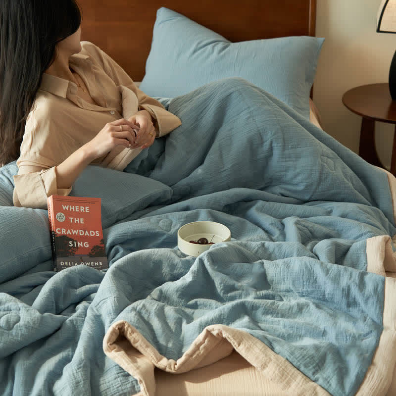 Double Layer Gauze Bedding Set | 100% Organic Cotton | Full & Queen Sizes