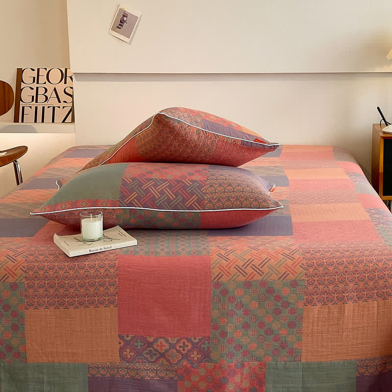 Vintage Double Layer Coverlet | 100% Organic Cotton | Twin Size